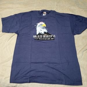 funny Rocky Mountain National Park bald eagle Bald is Beautiful eagle tShirt, XL